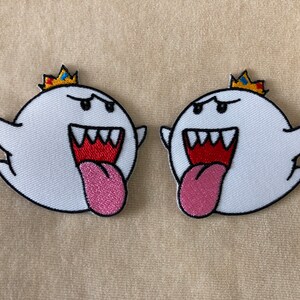 Ghost King Boo Mario Iron On Patch