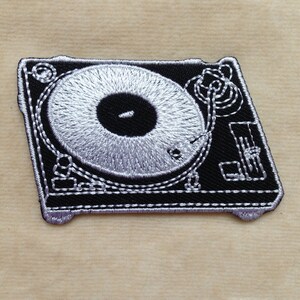 Record Player Iron On Patch