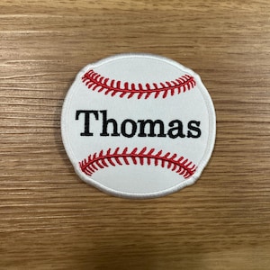 Baseball Custom Name Tag Personalized Iron On Patch