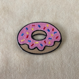 Donut Iron On Patch