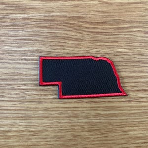 Nebraska State Iron On Patch