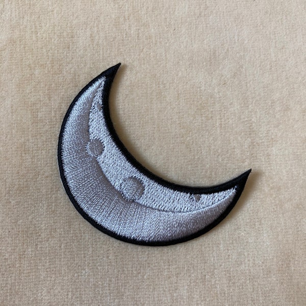 Crescent Moon Iron On Patch