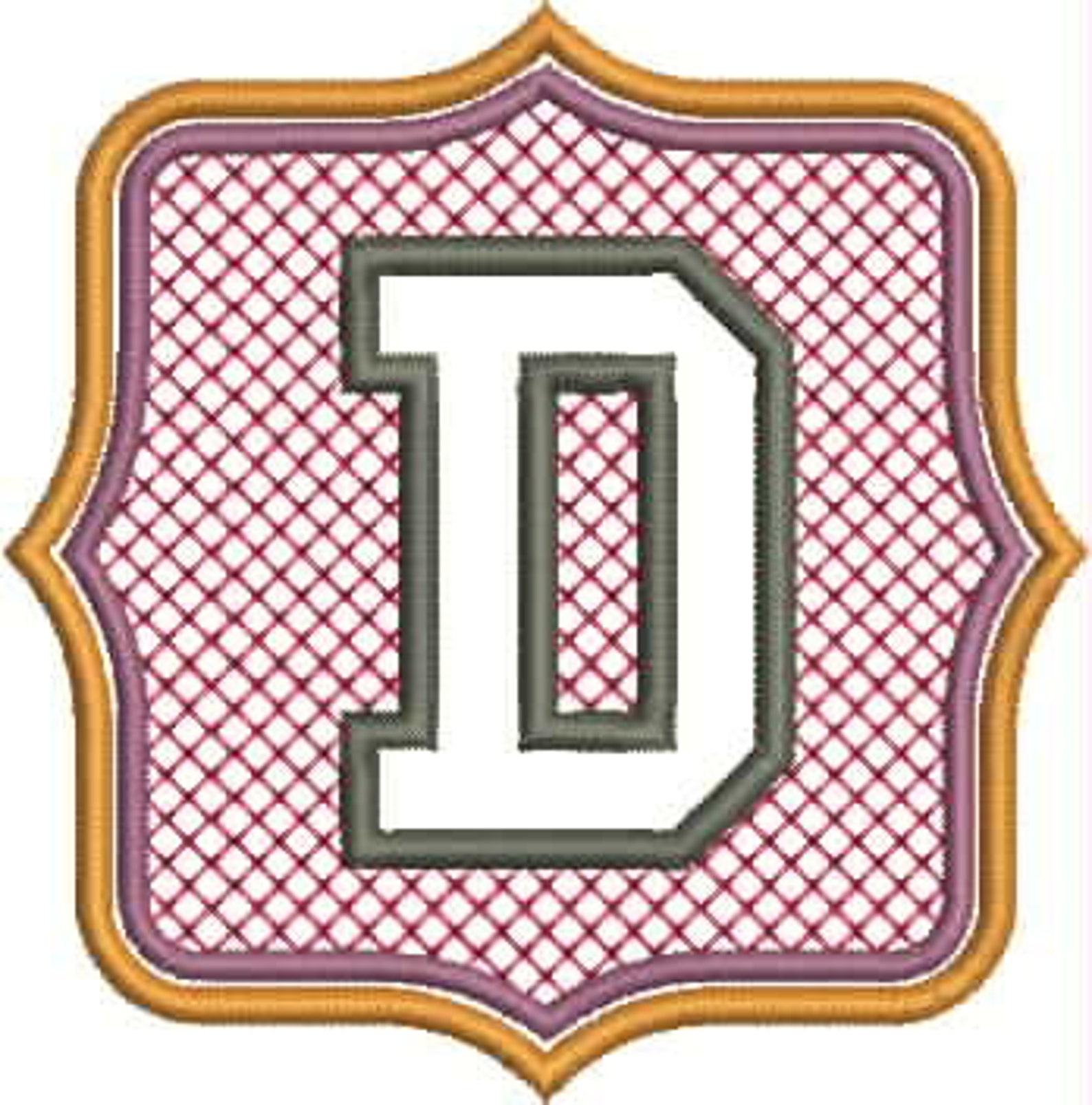 Instant Download Embossed Letter Alphabet Monogram Embroidery Etsy