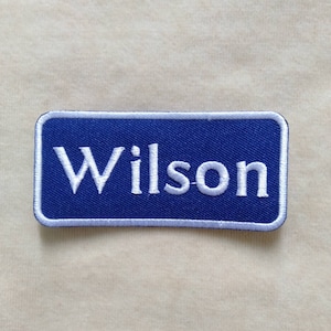 Custom Name Tag Personalized Iron On Patch, Style 6