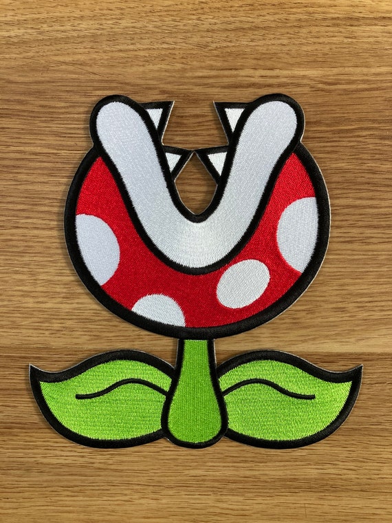 Super Mario Logo Iron On Patch, Oval