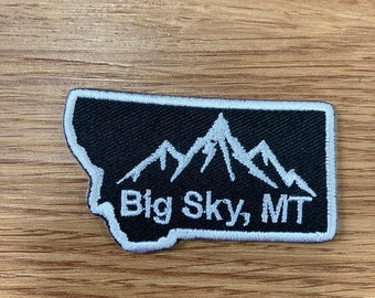 Montana Big Sky MT State Iron On Patch