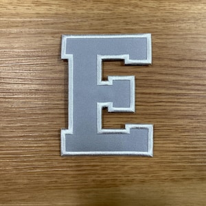 4 inches Standard Varsity Letter Iron On Patch