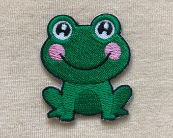 Sitting Frog Iron On Patch