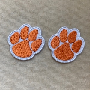 A Pair of Mini Tiger Paws Iron On Patch