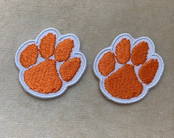 A Pair of Mini Tiger Paws Iron On Patch