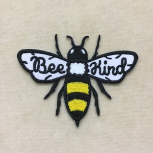 Bee Kind Iron On Patch