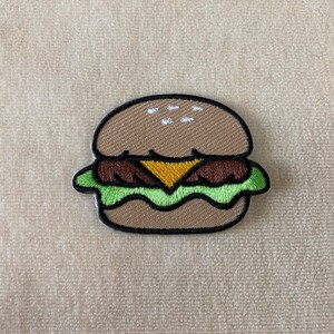 Burger Iron On Patch