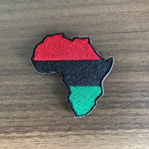 Pan Africa African Continent Iron On Patch