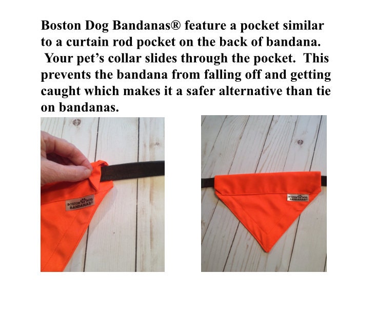 American Flag Dog Bandana Slides Over the Collar Cat Etsy