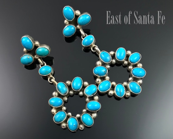 Fred Peters Vintage Native American Navajo Green Turquoise Sterling Silver Bracelet Fred Peters Vintage Native American Navajo Green Turquoise Sterling Silver Bracelet