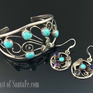 Huge Swilring Seafoam Turquoise Vintage Native American Navajo Sterling Silver Bracelet Huge Swilring Seafoam Turquoise Vintage Native American Navajo Sterling Silver Bracelet