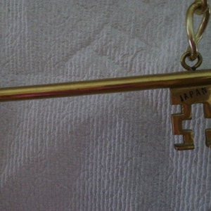 Brass Key On Chain image 2