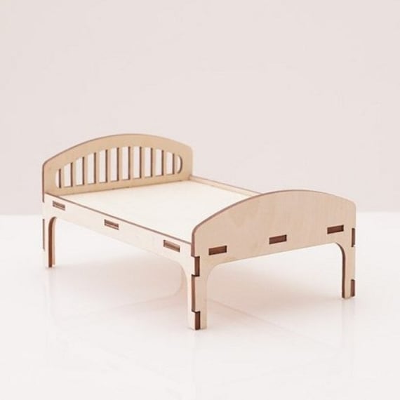 wooden bed for dolls