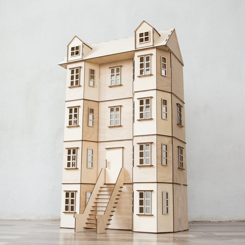 Brooklyn Dollhouse Townhouse Doll Townhouse Ellington Etsy