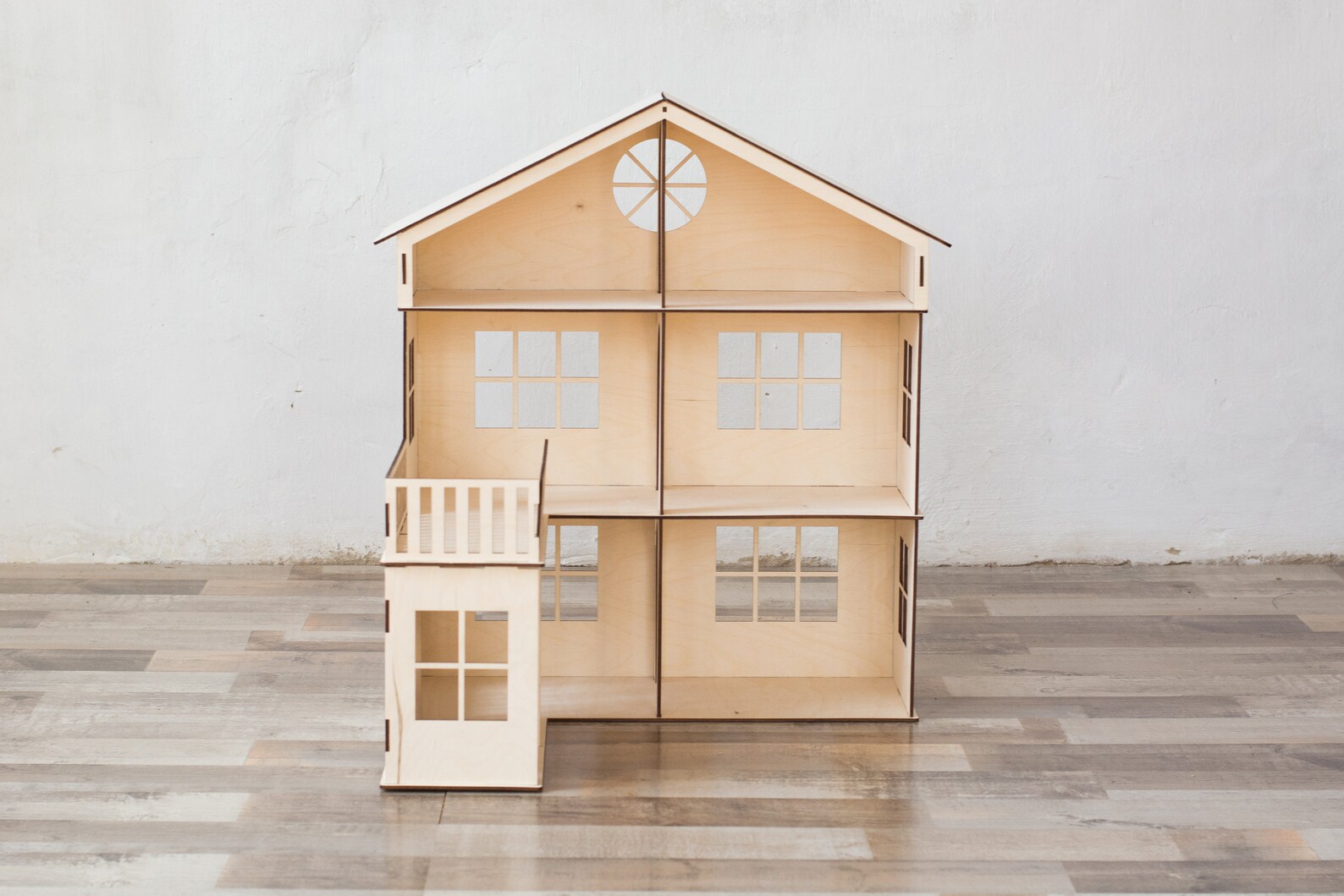 Modular Dollhouse With Balcony Dollhouse Wood Dollhouse Etsy Canada