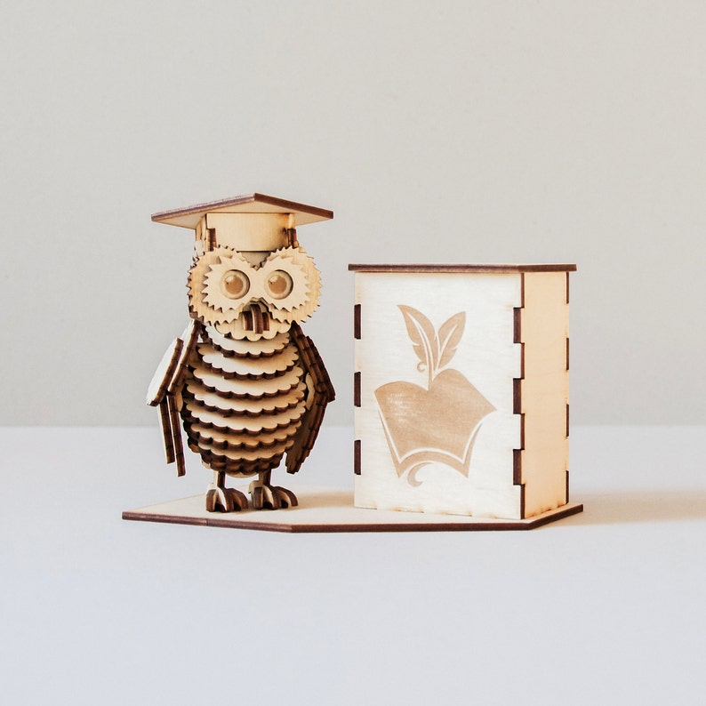 Personalized Pen Holder With Owl Case for Pens Fountain Pen Etsy