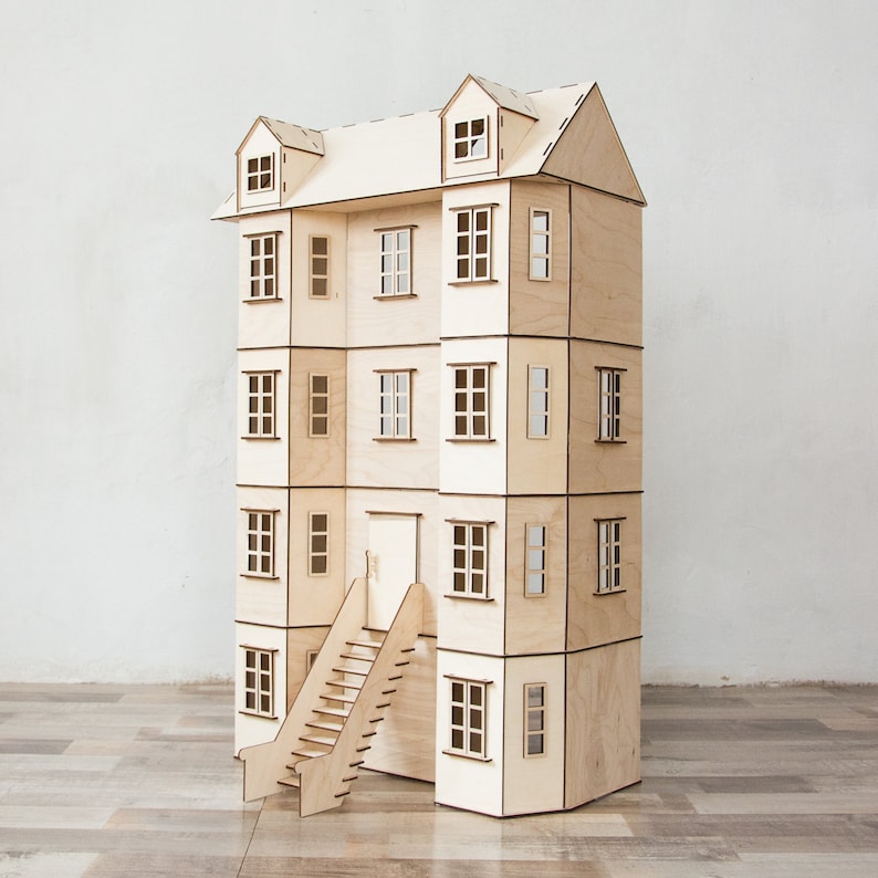 Brooklyn Dollhouse Townhouse Doll Townhouse Ellington Etsy