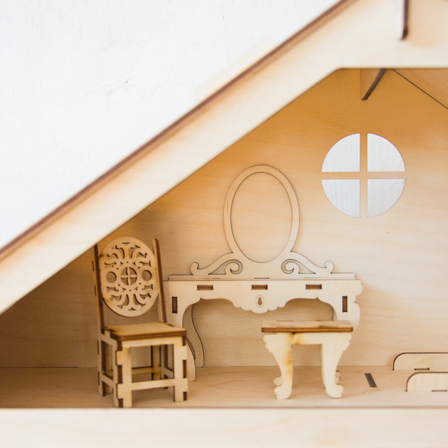 Mesa de vestir Conjunto con tocador Conjunto de muebles de | Etsy