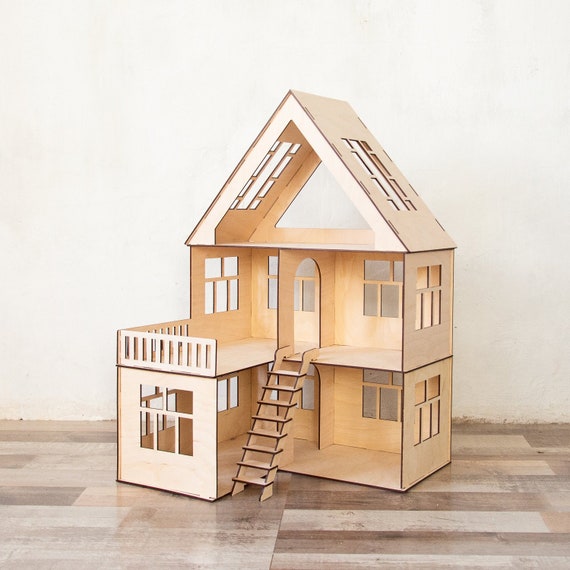 barbie house with stairs