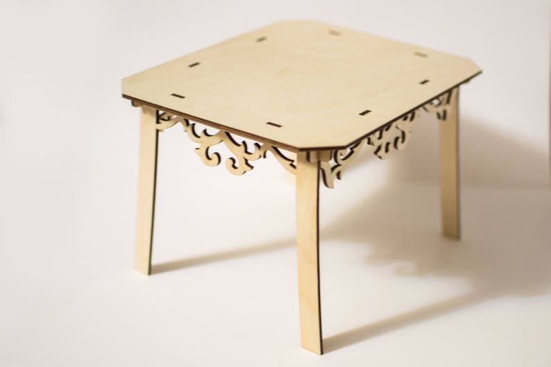 Dining room Dollhouse / Doll furniture / Table Dollhouse / Etsy