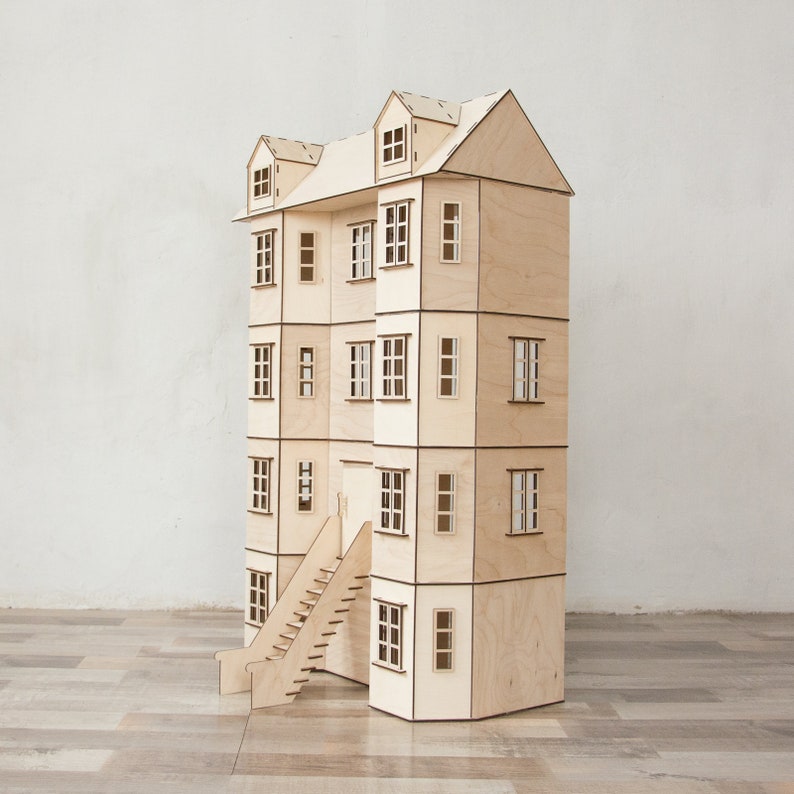 Brooklyn Dollhouse Townhouse Doll Townhouse Ellington Etsy