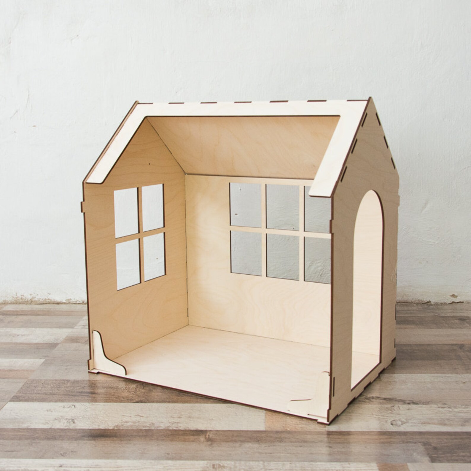 Modular doll house 6 rooms dollhouse Wood dollhouse Etsy