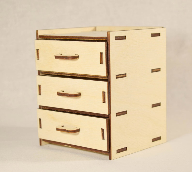 Dollhouse dresserMiniature dresser Chest of Etsy