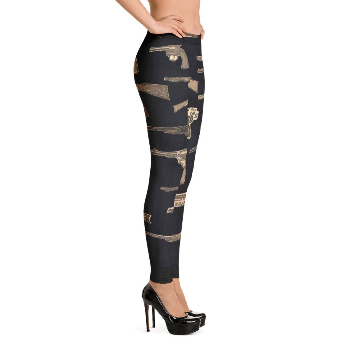 Womens Gun Lovers Fashion Leggings Etsy