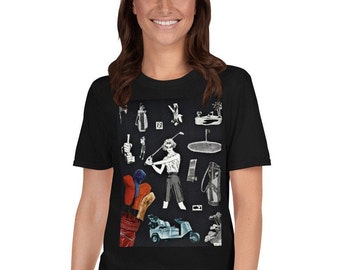 Damen Golf Stil Short-Sleeve Unisex T-Shirt