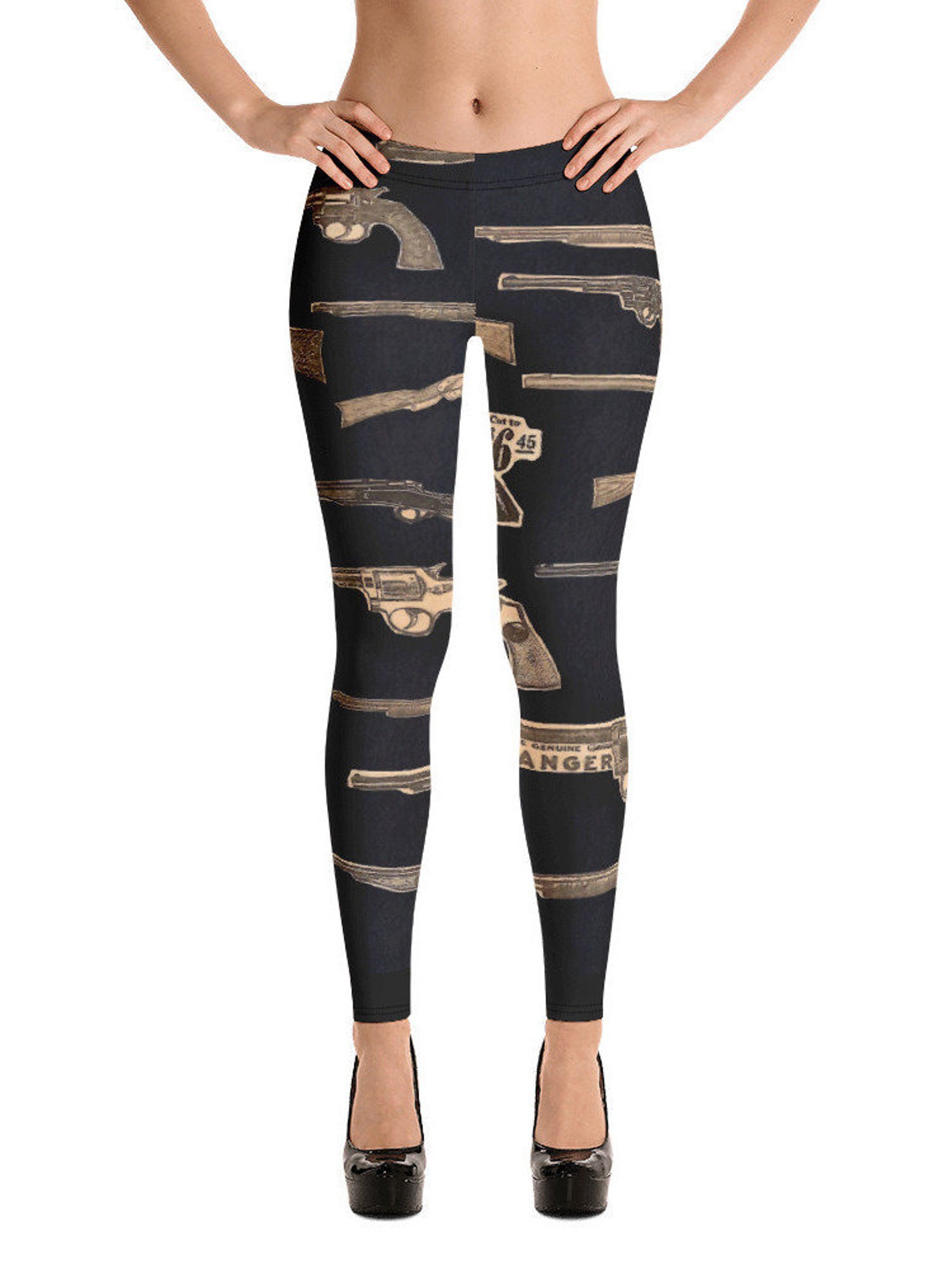 Womens Gun Lovers Fashion Leggings Etsy