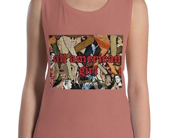 Alle Amerikaanse Meisje 4 juli Ladies' Muscle Tank