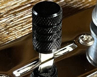Knurled Aluminum Guitar Switch knob Tip - Fender Strat Tele Style