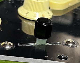 Kinnatone Mini Hex Aluminum Guitar Switch Tip - Black or Chrome