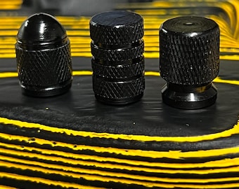 Aluminum Knurled Guitar Switch Knob Tips: Fits Fender Strat/Tele Variety (3 PACK)