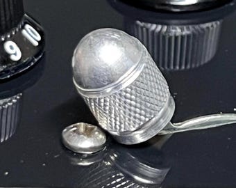 Chrome Bullet Guitar Switch Knob – Knurled Aluminum,  STRAT TELE Press-Fit