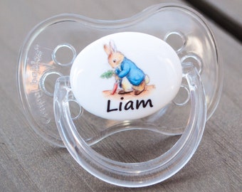 PERSONALISED DUMMY PACIFIER SOOTHER LOVE ISLAND ALL TEATS,SIZES /& COLOURS