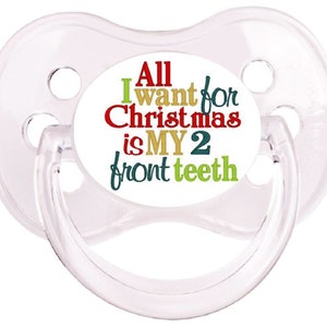 UNIQUE Dummy Pacifier Soother All Teats Sizes & Colours FIRST CHRISTMAS 2