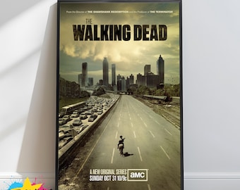 Póster de la película The Walking Dead / Lámina decorativa de lujo para pared / Decoración del hogar / Póster de pared / Regalo único / Moderno / De moda / Todos los tamaños disponibles