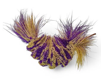 Handmade Textured Grub Cat Toy – Purple Flare Bat, Toss & Chase Toy