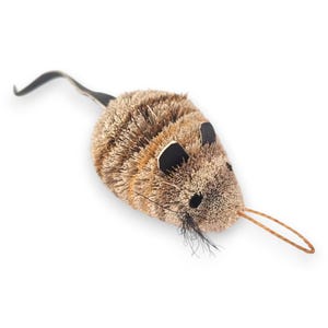 Melvin Mouse Cat Toy - Handmade Chase & Dangle Teaser for Cats and Kittens by Tiga Toys, Refill, Compatible with Any Wand