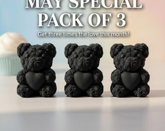 Set speciale di 3 orsetti Midnight Mind Melt di maggio