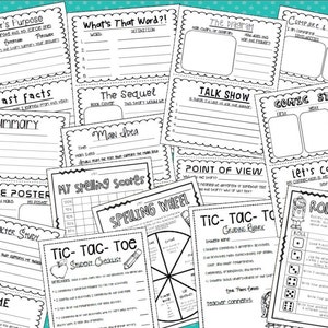 Reader's Response: Reading, Writing, and Spelling Choice Boards Bundle ...