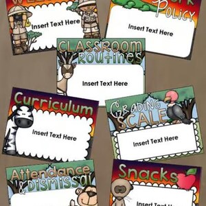Back to School Open House Meet the Teacher Jungle Safari Powerpoint ...