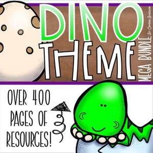 Dinosaur Dino Theme Classroom Decorations and Management Mega Bundle INSTANT DOWNLOAD