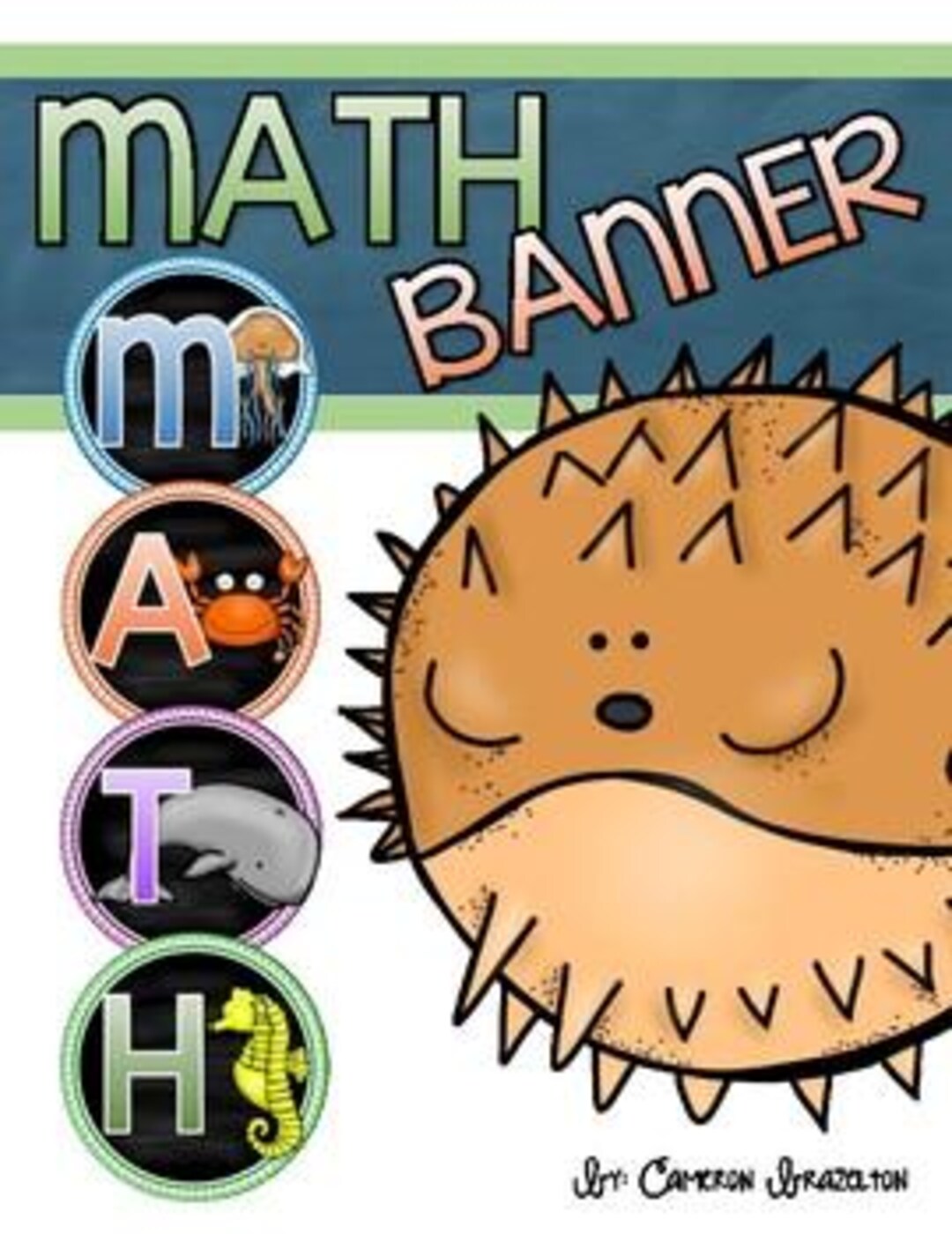Math Banner Classroom Decoration Bulletin Board Ocean Underwater Theme ...